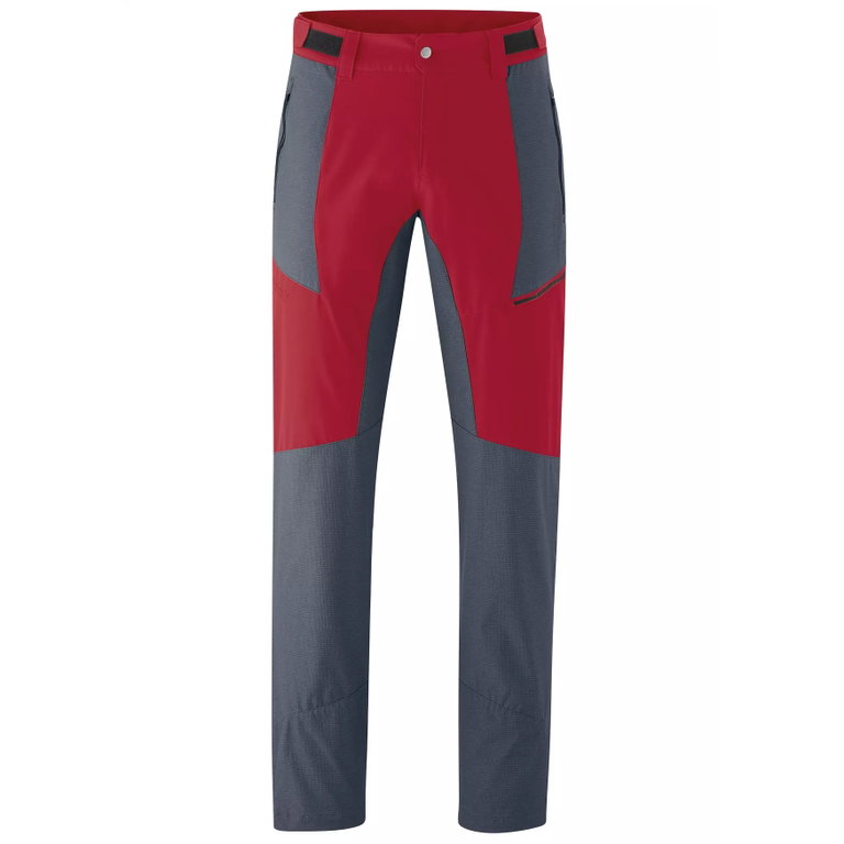 Maier Sports Funktions-/Trekkinghose Kerid - wasserabweisend - rot/blau Herren